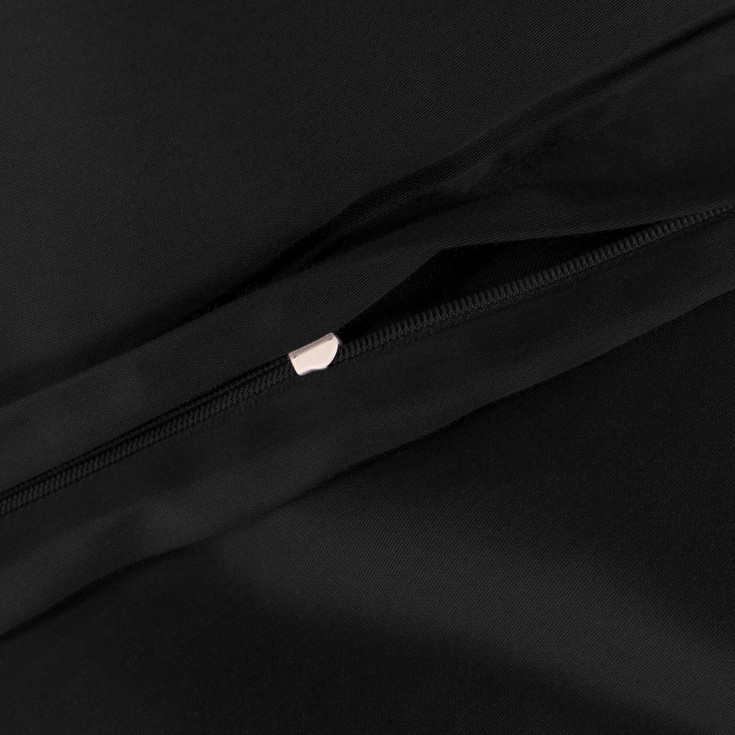 Pościel satynowa 180x200 Czarny Darymex 4 Pościel satynowa 180x200 Czarny Darymex - obrazek 4