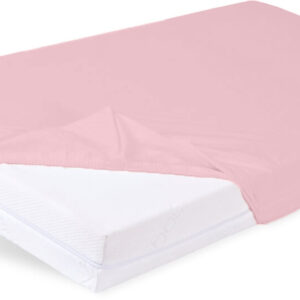 Prześcieradło z gumką 60x120x10 BAMBOO 09 j. róż Babymatex