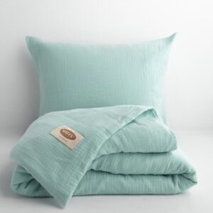 Pościel bawełniana Muślinowa 220x200 miętowy 33 Matex