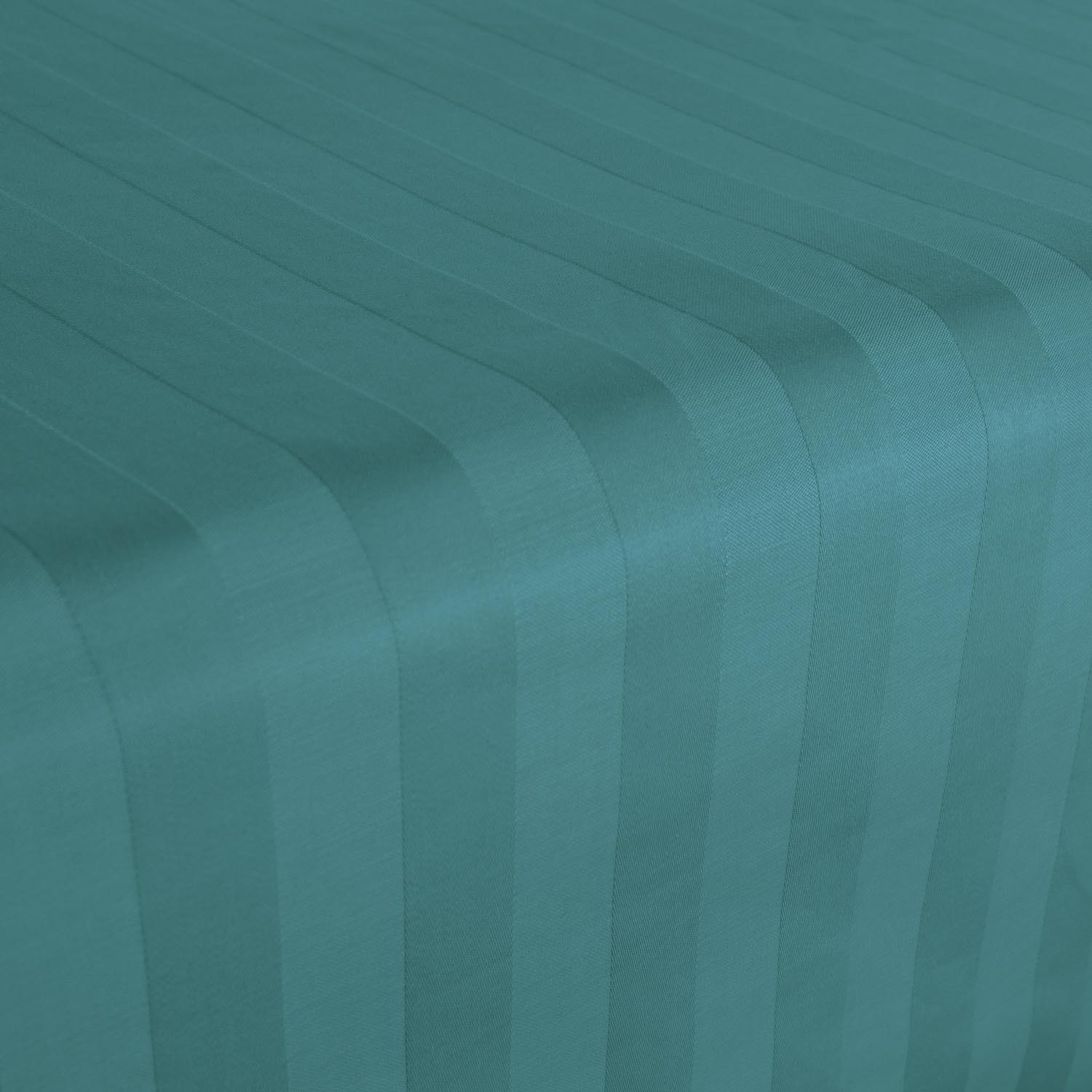 Prześcieradło satyna bambusowo-bawełniana STRIPE SEA TURQUOISE 220x260 Darymex 2 Prześcieradło satyna bambusowo-bawełniana STRIPE SEA TURQUOISE 220x260 Darymex - obrazek 2