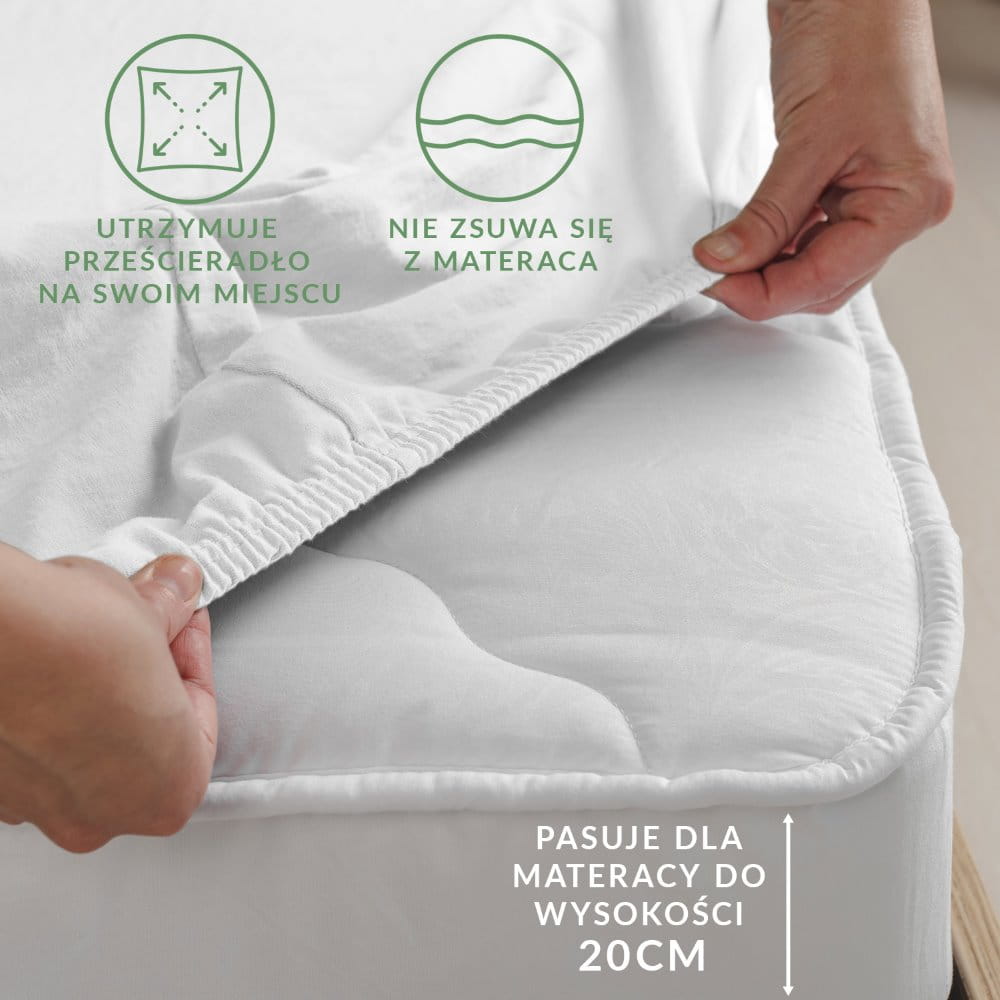 Prześcieradło 180x200 jersey z gumką niebieski 009 Premium Darymex 6 Prześcieradło 180x200 jersey z gumką niebieski 009 Premium Darymex - obrazek 6