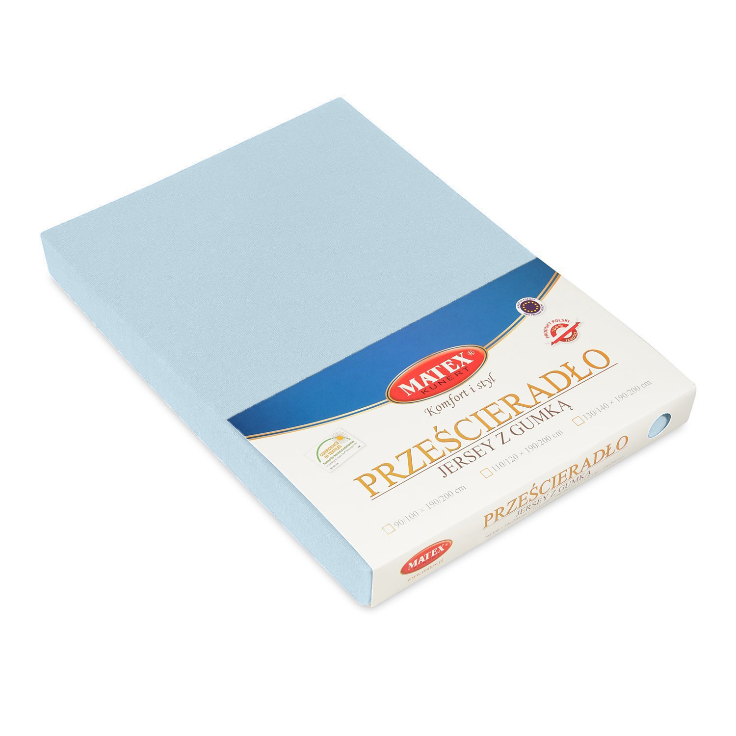 Prześcieradło jersey z gumą 110/120x190/200 Premium j. niebieski 24 Matex 3 Prześcieradło jersey z gumą 110/120x190/200 Premium j. niebieski 24 Matex - obrazek 3