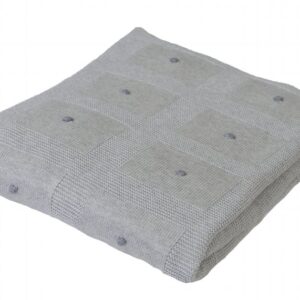 Koc dziecięcy 80x100 bambusowy w pudełku jasno szary ACCENT BabyMatex