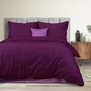 Pościel satynowa Cizgili 180x200 fiolet Darymex