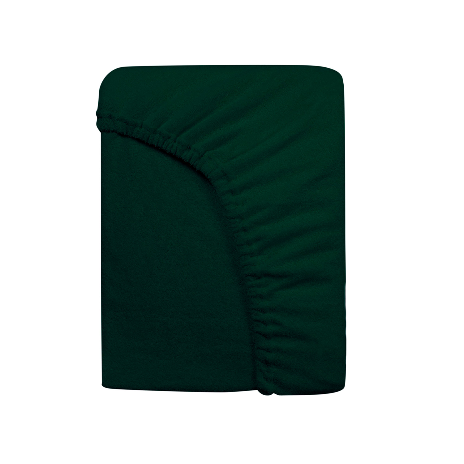 Prześcieradło frotte z gumką 160x200 036 Zieleń Butelkowa Darymex 3 Prześcieradło frotte z gumką 160x200 036 Zieleń Butelkowa Darymex - obrazek 3