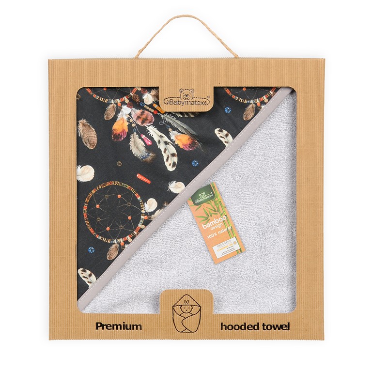Okrycie kąpielowe 100x100 BAMBOO DESIGN 44 c.szare Babymatex 3 Okrycie kąpielowe 100x100 BAMBOO DESIGN 44 c.szare Babymatex - obrazek 3