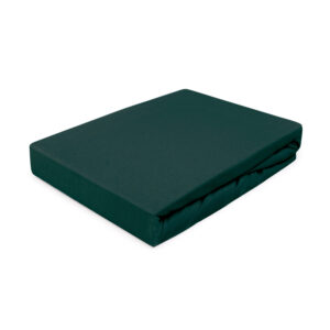 Prześcieradło jersey z gumką 120x200 butelkowa zieleń Darymex