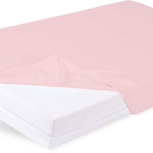 Prześcieradło Nieprzemakalne 80x160x10 BAMBOO 09 j. róż Babymatex