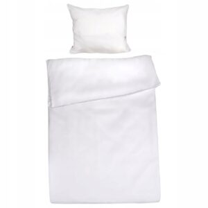 Pościel bawełna biała 160x200 ze srebrną lamówką Gold Line Matex