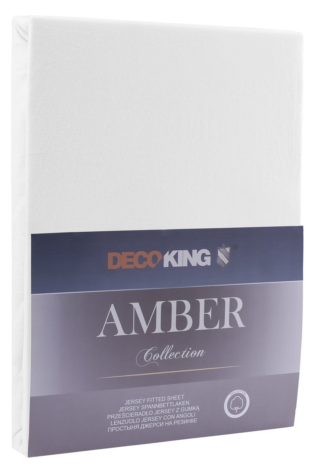 Prześcieradło jersey 160-180x200 z gumką białe AMBER Decoking 1 f5ccca92b20c5a8c22a20959a1ba914f